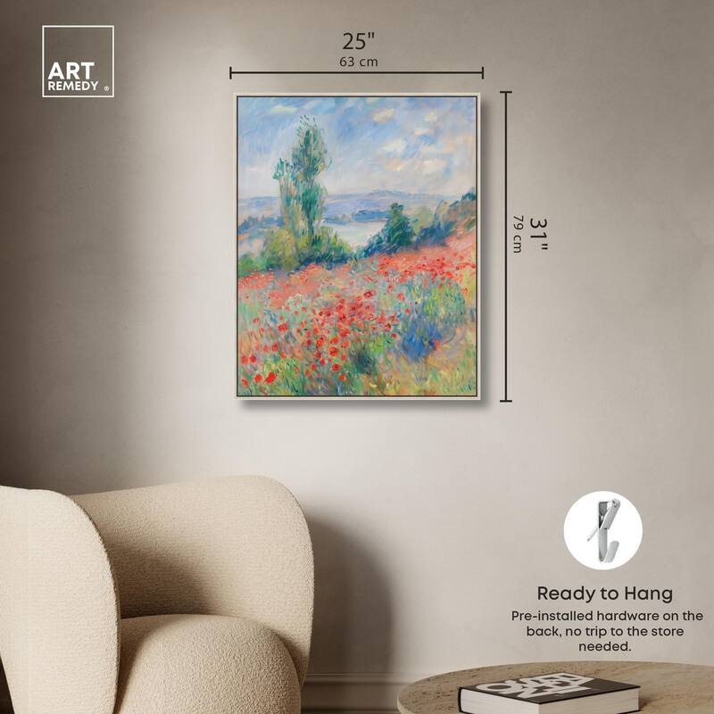 Blanket of Poppies I Canvas by Art Remedy