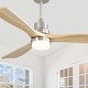 preview thumbnail 8 of 86, Sofucor 48/52 Inch Ceiling Fan with Light, Solid Wood Blades for Living Room, Bedroom,Smart Optional