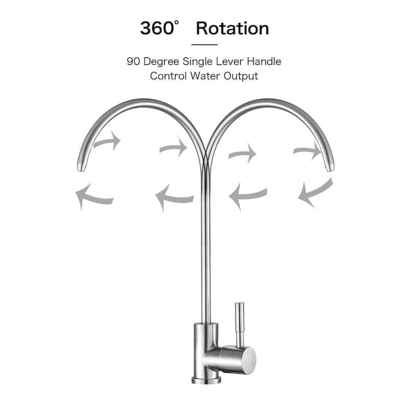Kitchen Water Filter Faucet Stainless Steel Brushed Nickel Drinking Water Faucet