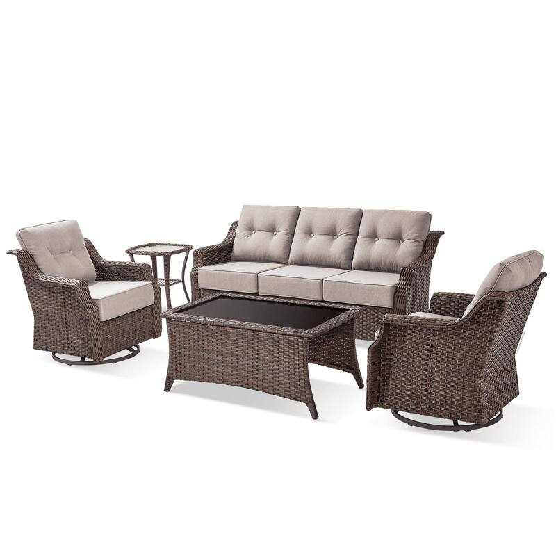 Outdoor Wicker Rattan Sofa Set for Garden
