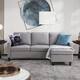 Futzca Modern L-shaped Convertible Sectional Sofa w/ Reversible Chaise - Ash