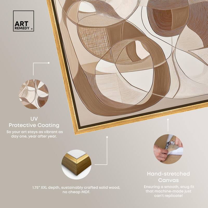 Mocha Dream Canvas by Art Remedy
