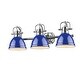 preview thumbnail 20 of 20, Golden Lighting Duncan 3 Light 25" Wide Bathroom Vanity Light