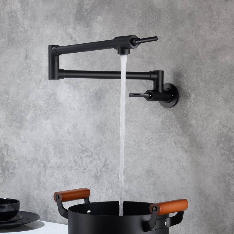 Wall-Mounted Pot Filler Faucet