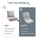 preview thumbnail 54 of 103, Pocassy 22"x24"x6" Thick Cushions Pillows Indoor & Outdoor Cushion