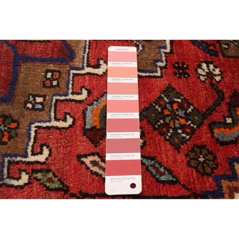 ECARPETGALLERY Hand-knotted Andelz Red Wool Rug - 3'3 x 4'10