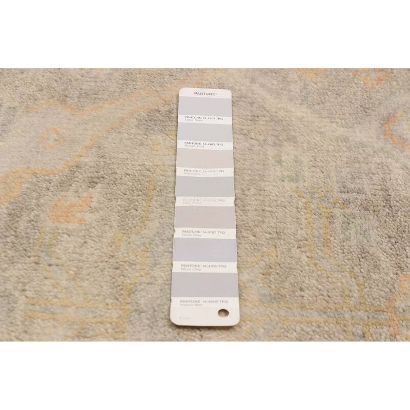 ECARPETGALLERY Hand-knotted Royal Oushak Grey Wool Rug - 4'0 x 6'0