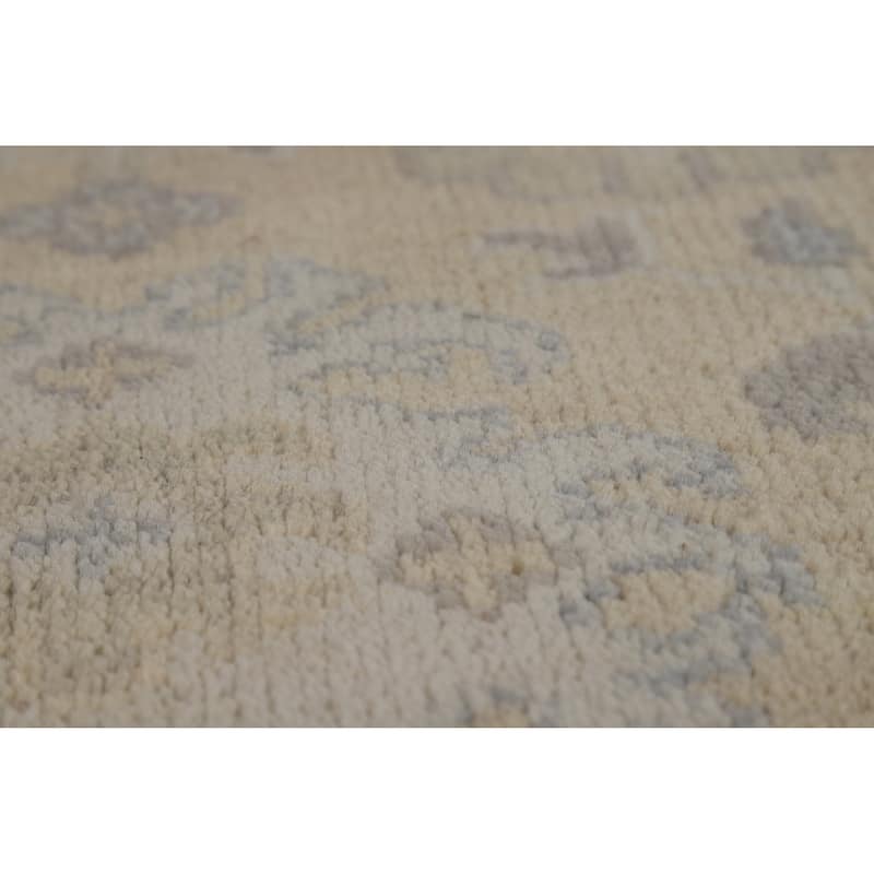 Earth Tone Oushak Indian Area Rug Handmade Bedroom Wool Carpet - 6'2" x 8'8"
