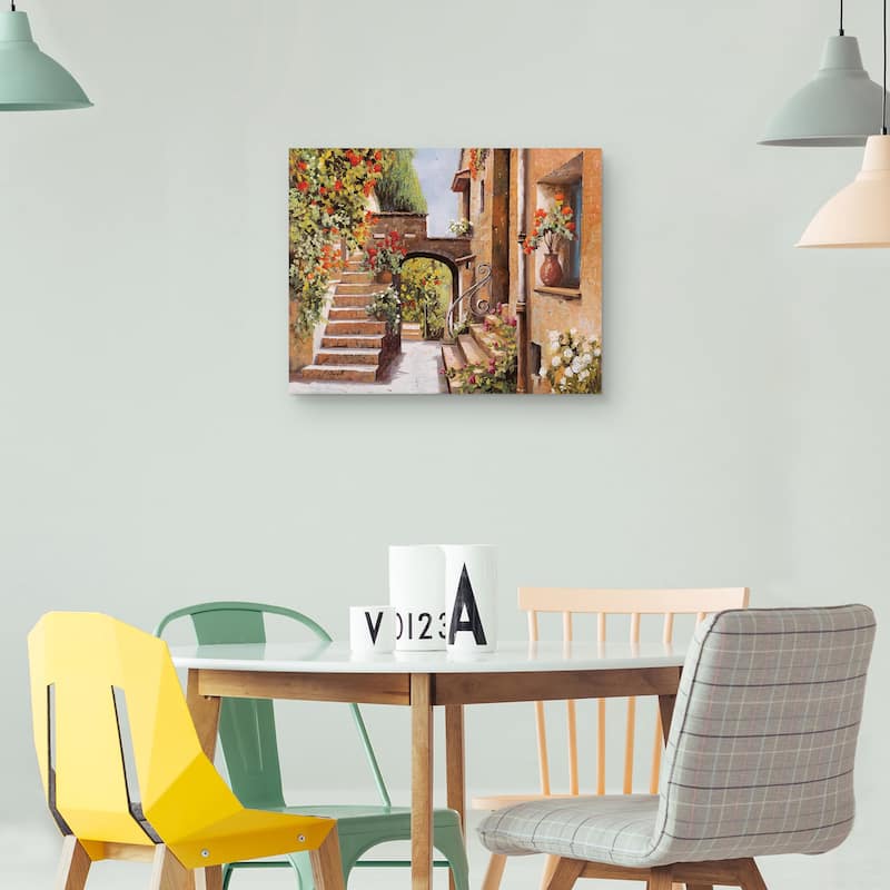 Stradina di Cagnes by Guido Borelli Canvas Art Print