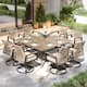 Option Brown Table Top + Swivel Chair