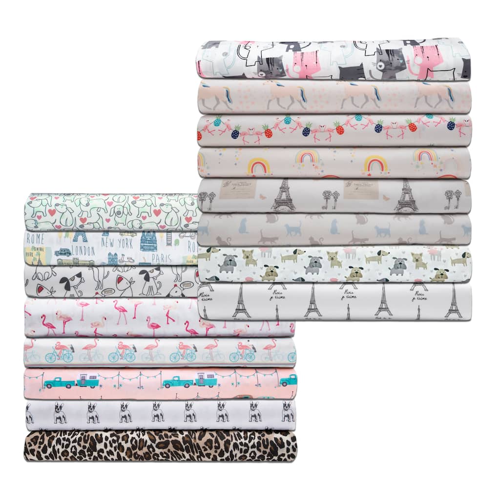 Whimsical Print Sheet Set|King - Flamingo Pineapple