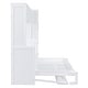 preview thumbnail 17 of 16, Full Size Murphy Wall Bed Frame with Closet and Drawers Space-Saving Design for Kids Boys&Girls