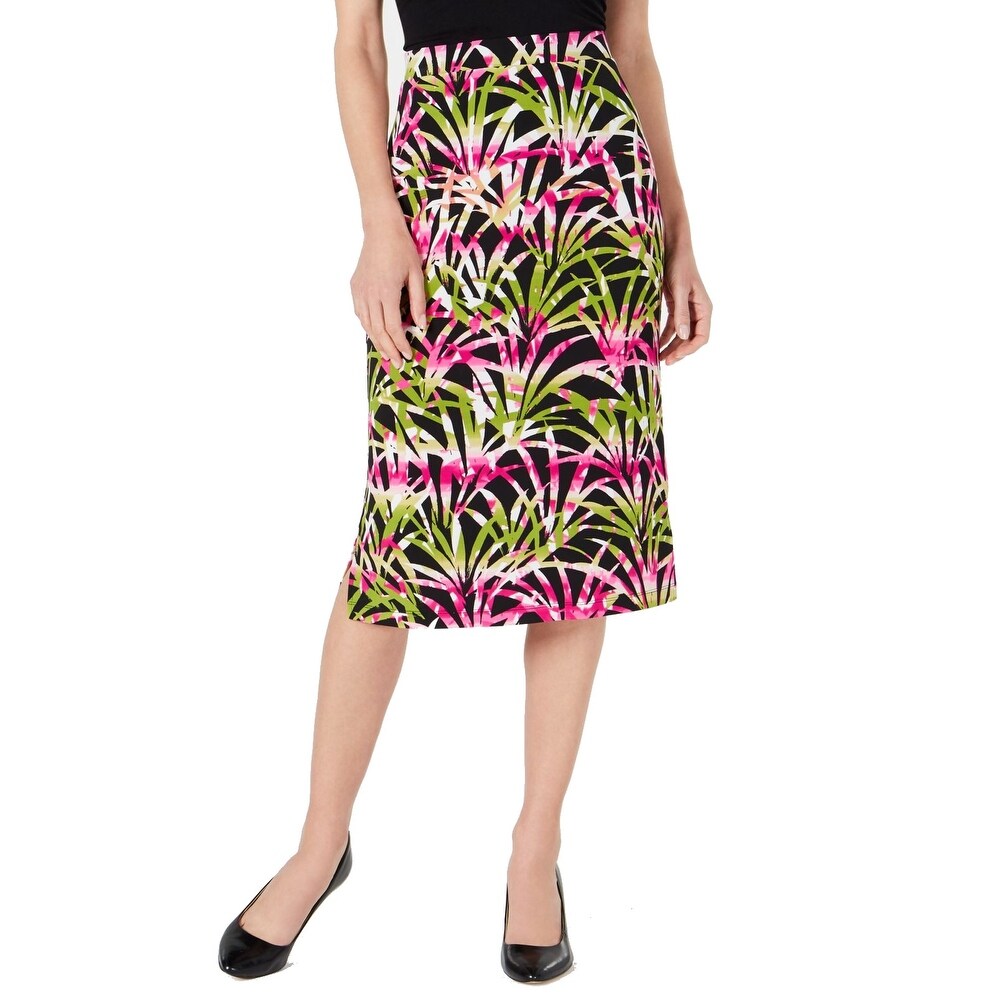kasper crepe pencil midi skirt