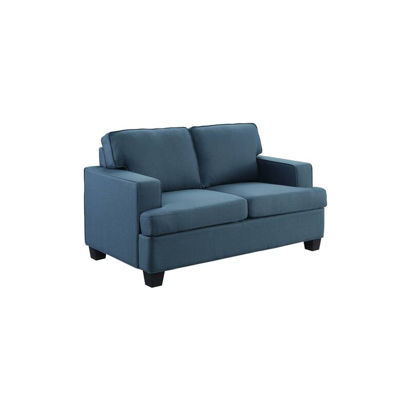 Jobyna Blue Textured Fabric Living Room Set