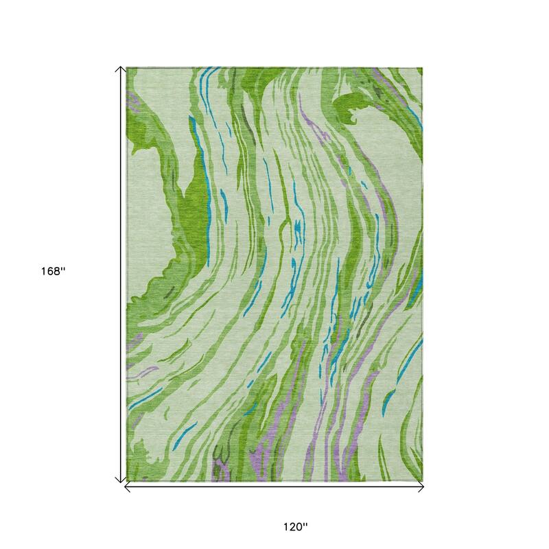 HomeRoots Abstract Transitional Rectangle Outdoor Rug