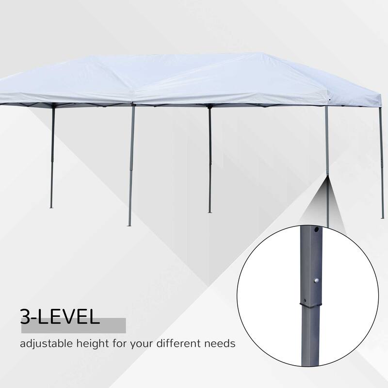 Outsunny Pop Up Party Tent Gazebo Wedding Canopy