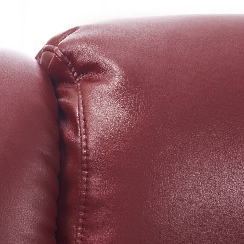 MCombo Swivel Recliners with Ottoman, Vibration Massage TV Chairs with Side Pocket