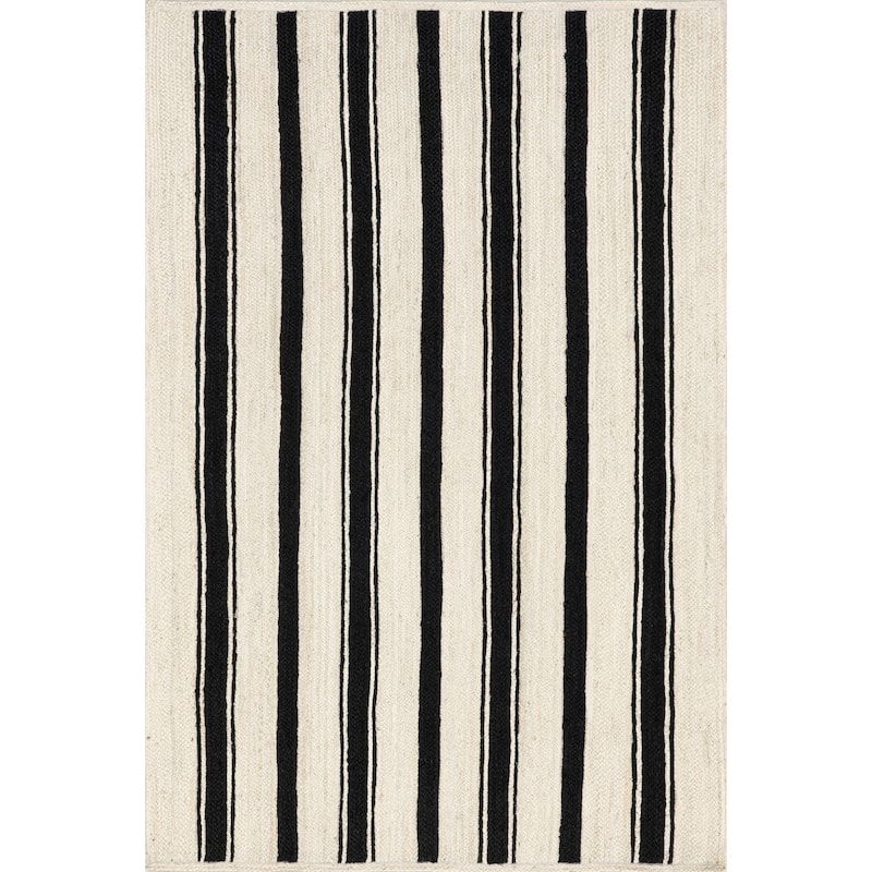 Calathea Striped Jute Area Rug