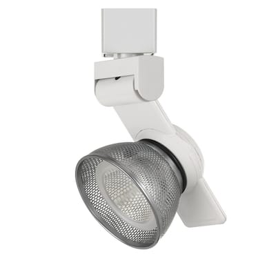 12W Integrated LED Metal Track Fixture with Mesh Head, Gray and Black
