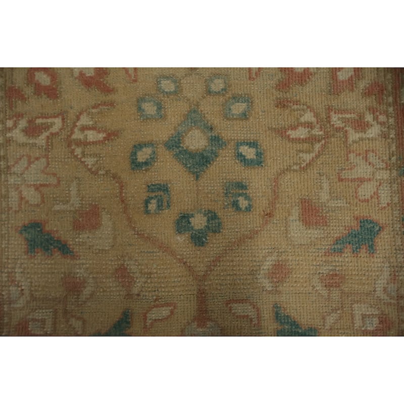 Hand Knotted Oriental 100% Wool Carpet Traditional All-Over Brown Ziegler Area Rug - 3' 7'' X 2' 0''