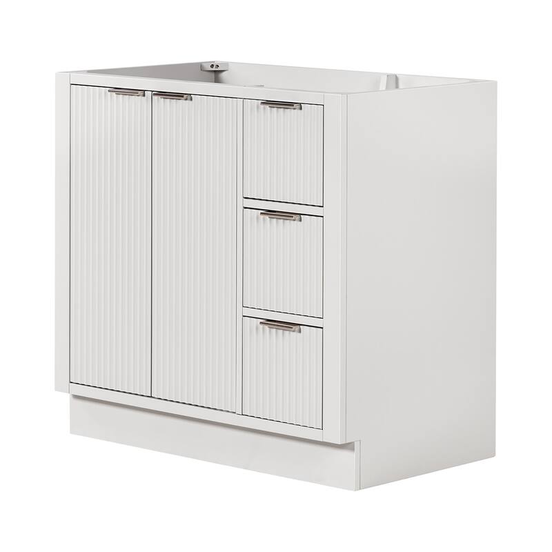 Ariel P36-L-BC Milan 36" Single Free Standing Vanity Cabinet