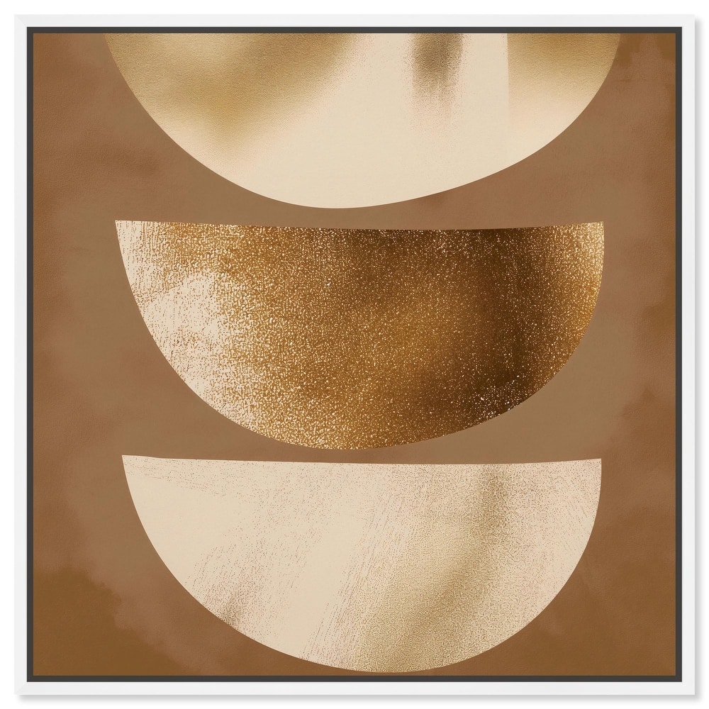 Golden Crescents I Canvas by Art Remedy