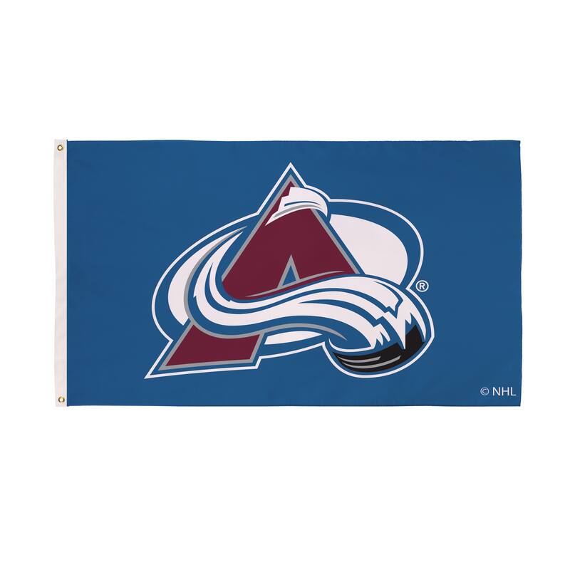 Colorado Avalanche Single Sided Flag w/ 2 Grommets, 3'x5' - Multi