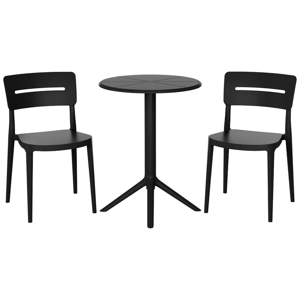 Frond and Form 2-Person Outdoor Round Dining Set