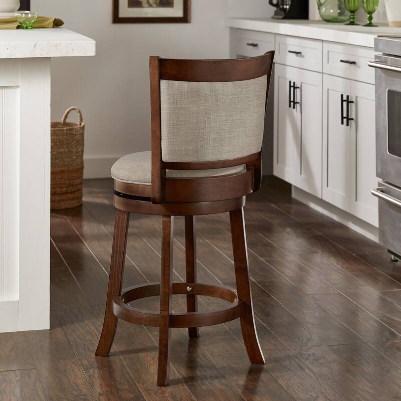 Verona Panel Back Swivel Counter Height Stool by iNSPIRE Q Classic