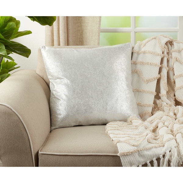 Shimmering Metallic Design Down Filled Throw Pillow On Sale Bed Bath Beyond 16069766