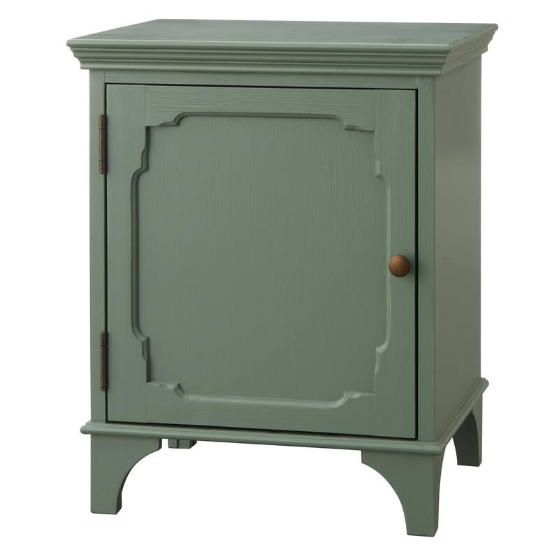 Lifestorey Andrea 1-Door Nightstand - Khaki Green