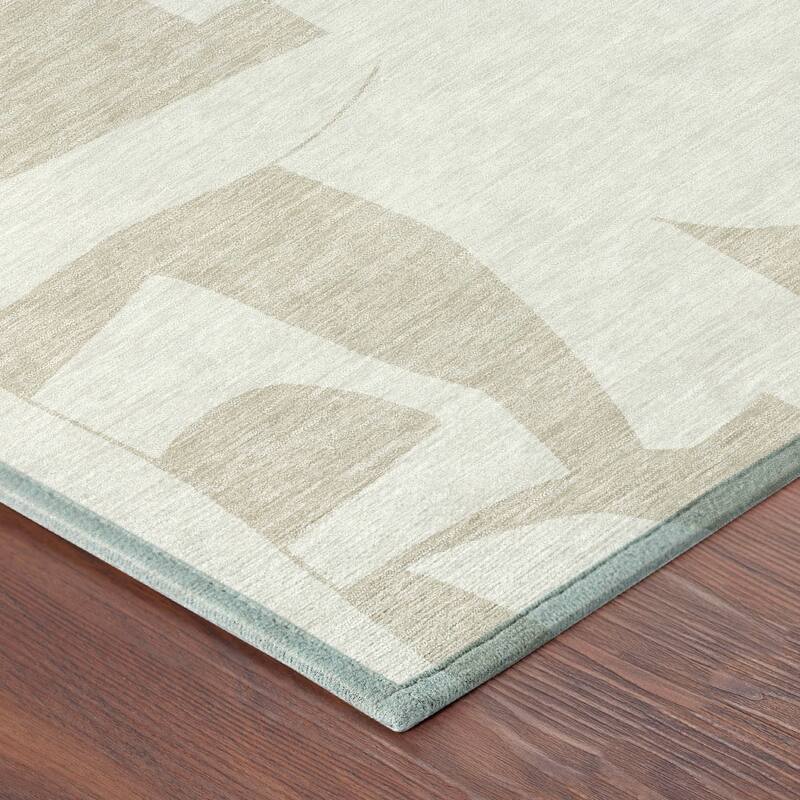 Machine Washable Indoor/ Outdoor Modern Creede Chantille Rug