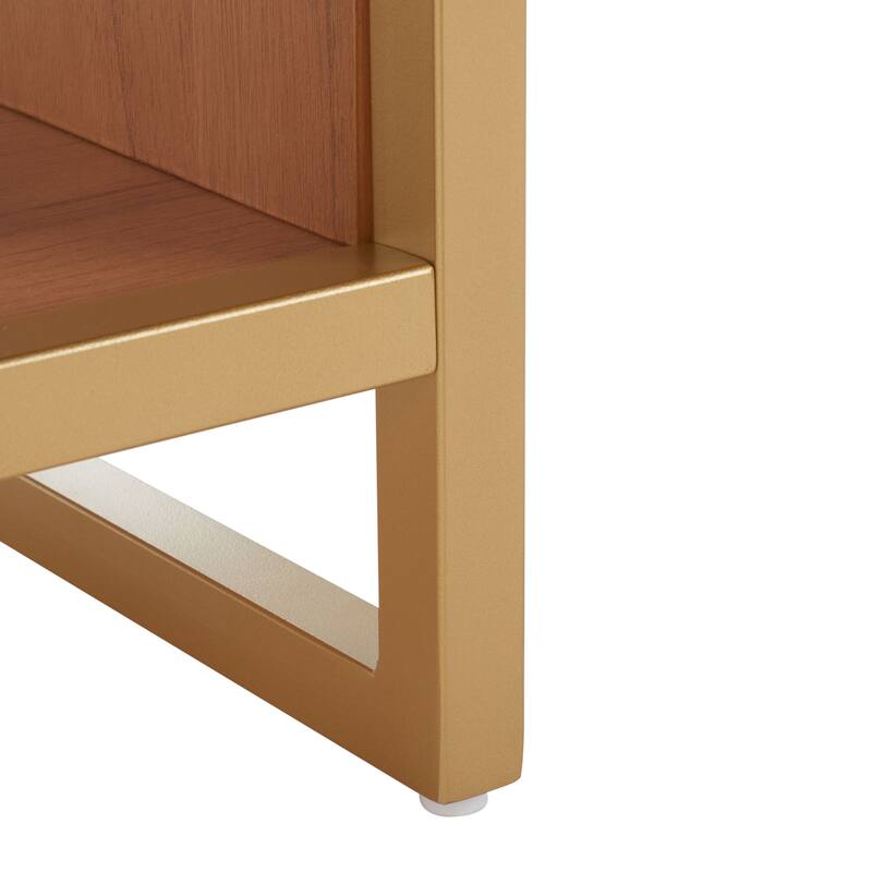 SAFAVIEH Mignon Open Shelf Bench withCushion - 42" W x 15" D x 18" H - 42Wx15Dx18H