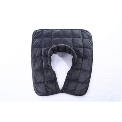 Kathy Ireland Weighted Neck and Shoulder Wraps - 4.5 lbs - Charcoal Grey - Charcoal Grey
