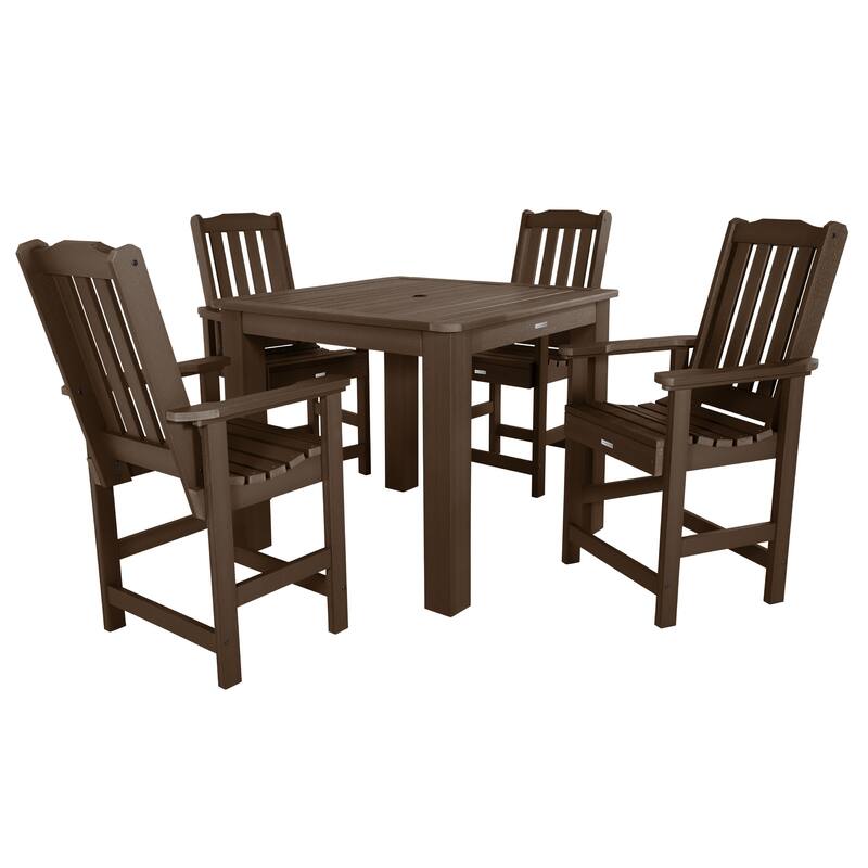 Lehigh 5-piece Outdoor Counter Height Dining Set - 42" x 42" Table