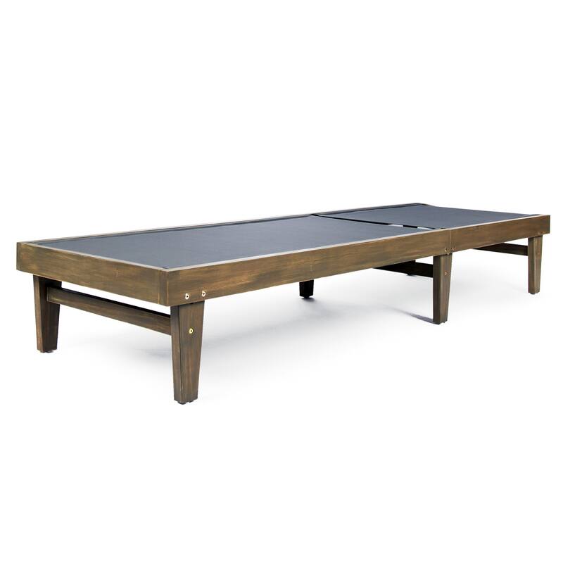 Summerland Outdoor Acacia/Mesh Chaise Lounge by Christopher Knight Home