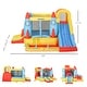 preview thumbnail 5 of 7, Outsunny 4-in-1 Kids Inflatable Bounce House Jumping Castle with 2 Slides, Climbing Wall, Trampoline, & Water Pool Area