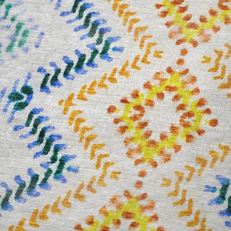 Premium Machine Washable Boho Global Sherpa Throw Blanket