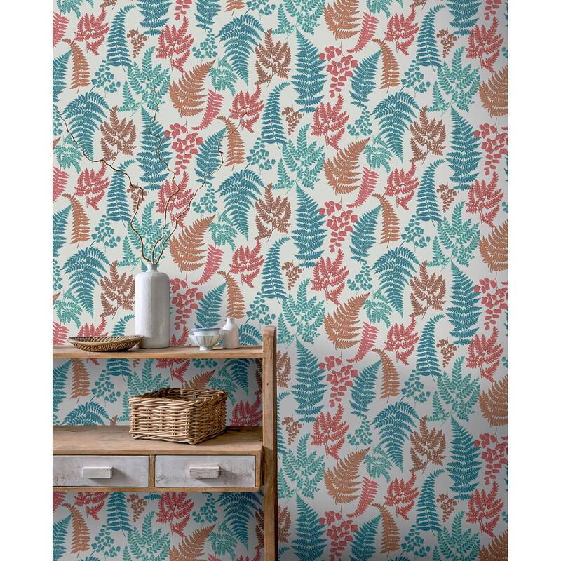 Arthouse Jerome Red Botanical Wallpaper