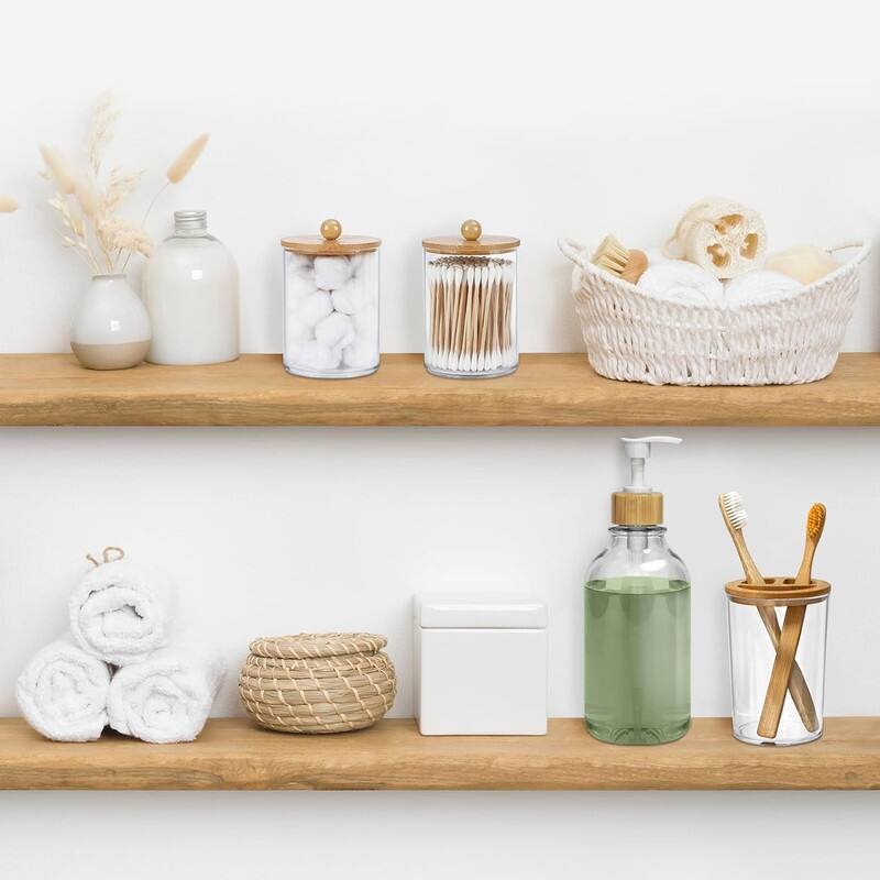 Bamboo Bathroom Accessories Set