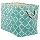 preview thumbnail 1 of 84, DII Lattice Decorative Storage Bin Medium - Aqua
