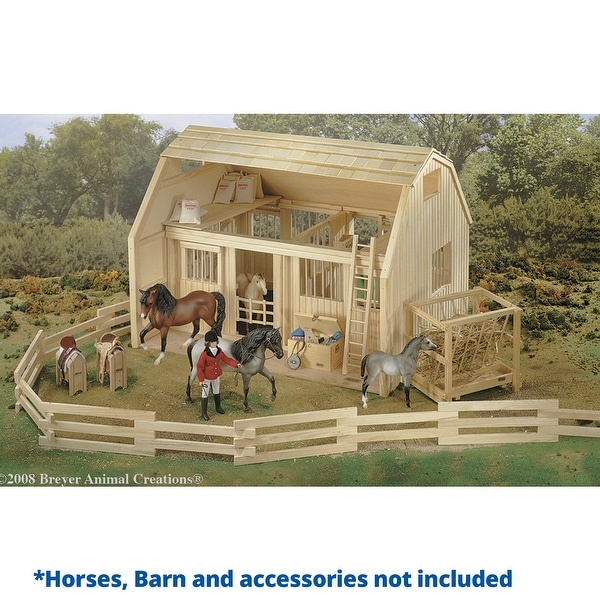 breyer wood horse barn large traditional