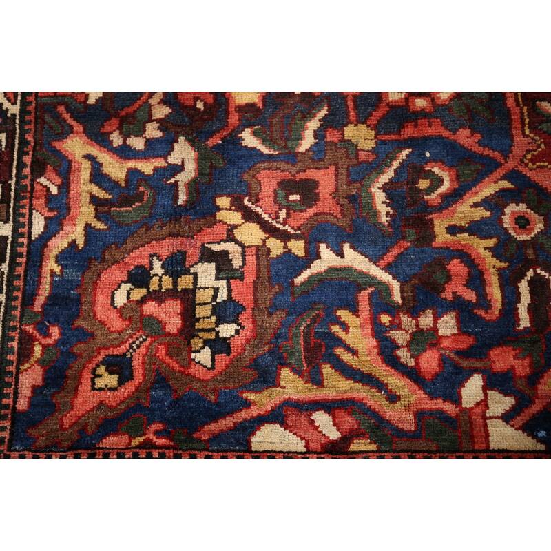 Bakhtiari Large Antique Persian Area Rug Hand-Knotted Wool Carpet - 11'0" x 16'9"