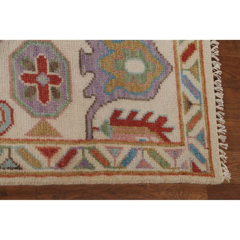 All-Over Floral Oushak Oriental Area Rug Handmade Wool Carpet - 8'2" x 9'10"