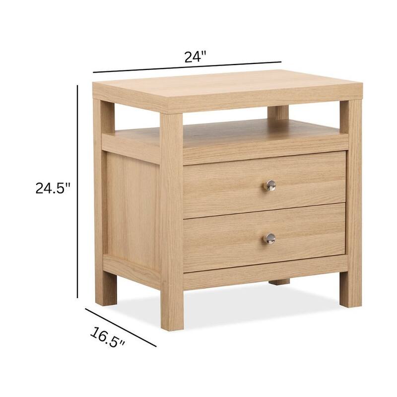 Magnussen Home Merrifield Sandstone Beige Drawer Nightstand