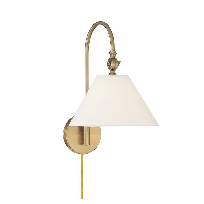 Meridian M90085 16" Tall Hardwired or Plug-In Wall Sconce