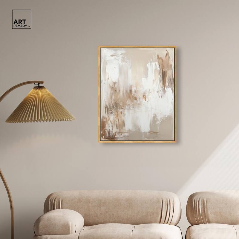 Latte Layers I Canvas by Art Remedy