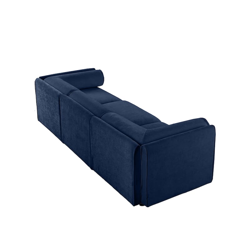 GDFStudio - Octavius Chenille 3-Seater Sofa With Storage Seat