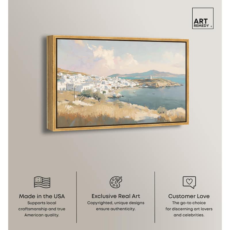 Sunrise Greece Canvas by Art Remedy