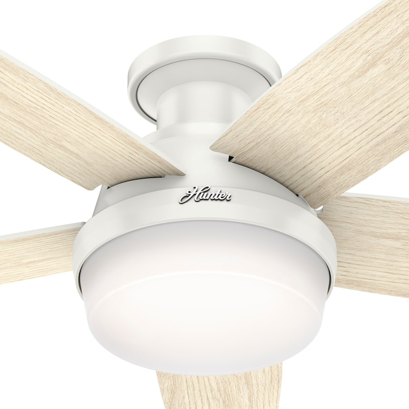 Hunter 48" Avia Low Profile Ceiling Fan w/ LED Light, Handheld Remote
